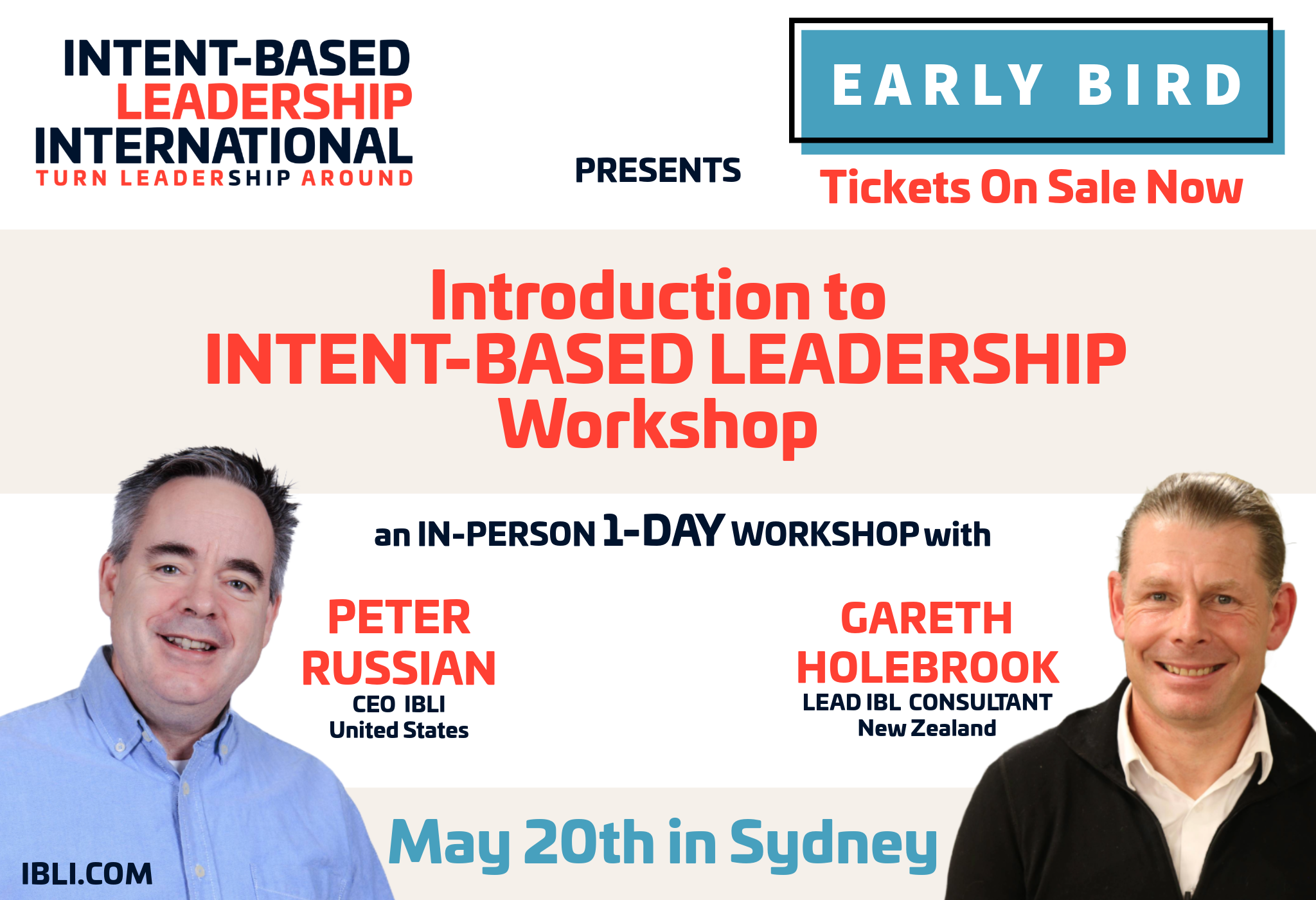 Introduction to Intent-Based Leadership Workshop - Live in Sydney! Introduction to Intent-Based Leadership Workshop - Live in Sydney!