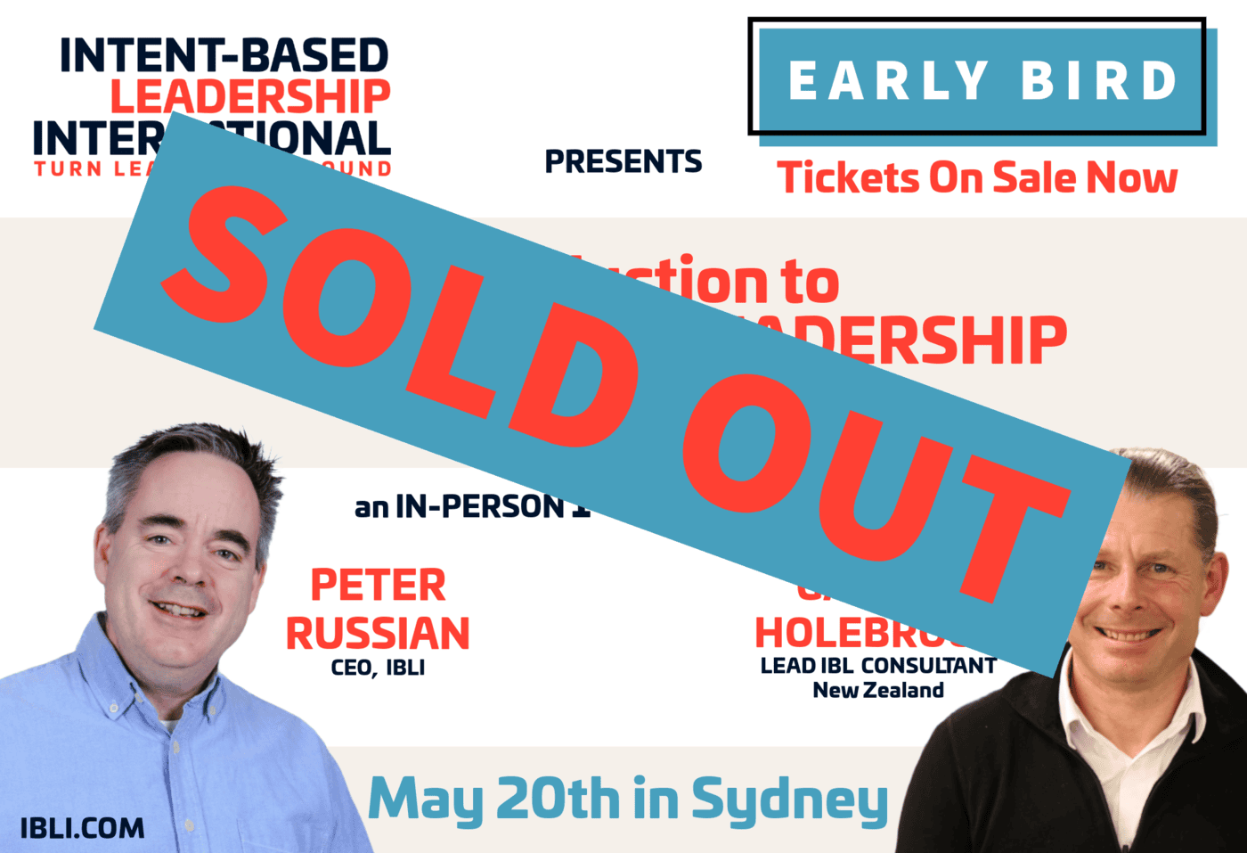 SOLD OUT: Introduction to Intent-Based Leadership Workshop - Live in Sydney! SOLD OUT: Introduction to Intent-Based Leadership Workshop - Live in Sydney!